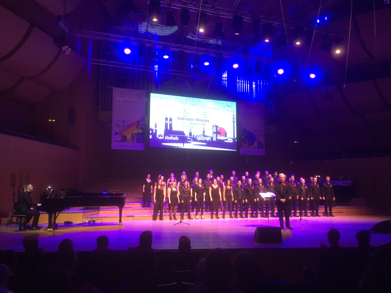 Figure 2. Pink Singers (from London), Gasteig (Munich), 12 May 2018 (photograph by the author).